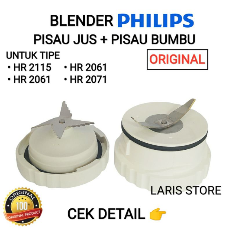 Mounting Pisau Bumbu + Pisau Jus Philips Original HR 2115 HR 2116 HR 2061 HR 2071