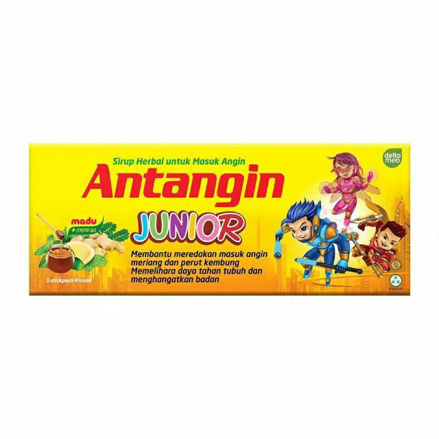 Bisa COD Antangin Junior Masuk Angin Isi 5 Sachet - Antangin Junior Anak 2-12 Tahun - Meredakkan Masuk Angin