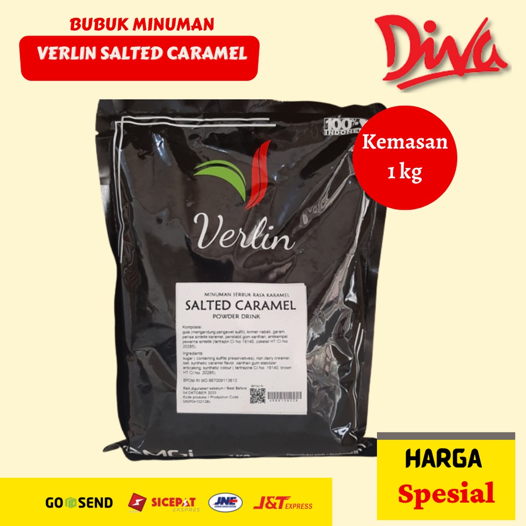 

[1kg] Bubuk Minuman Verlin Salted Caramel / boba drink premium