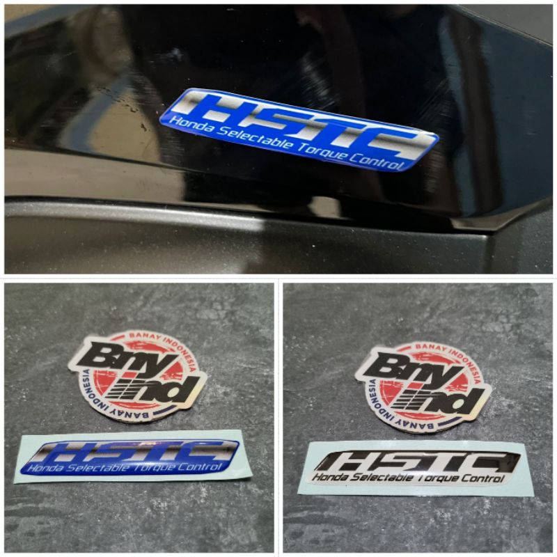 STICKER STIKER EMBLEM HSTC HONDA TIMBUL 3D