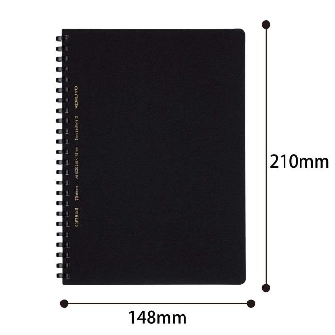 

Kokuyo Soft Ring Notebook A6 GRID 70Sheets S-SV457S-D