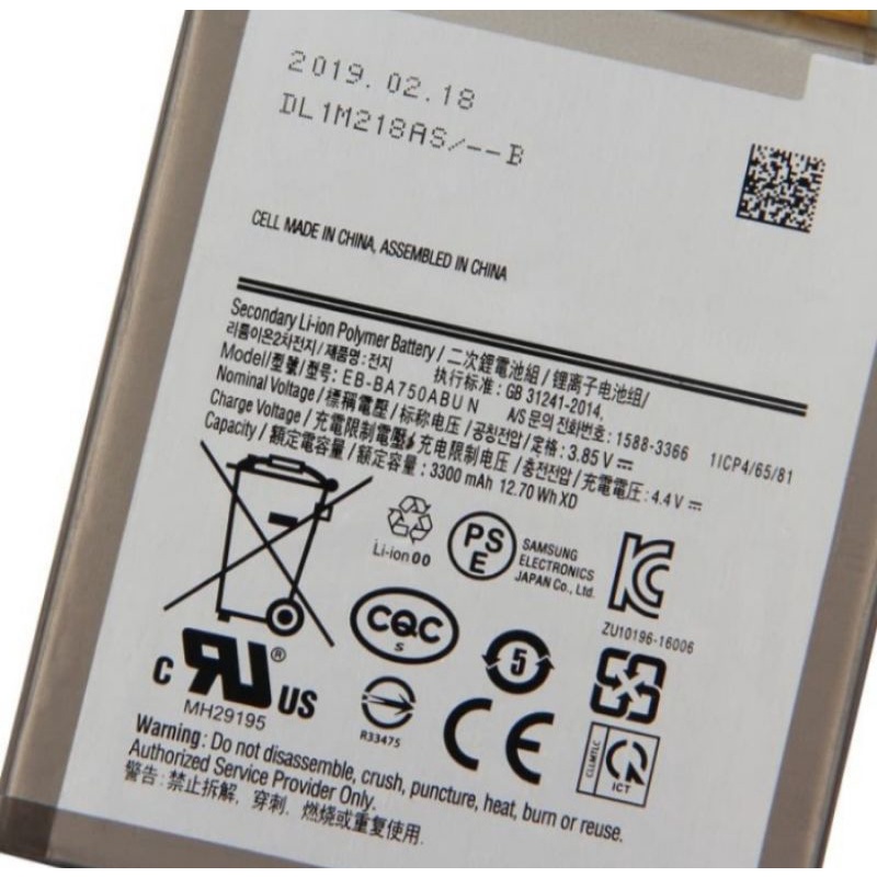 BATRE BATTERY SAMSUNG A750 BATERAI SAMSUNG ORIGINAL