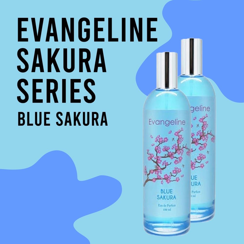 Parfum Evangeline Sakura 100ml EDP Tahan Lama BPOM Parfume Wanita Black Sakura Pink Red Blue Purple White Farfum Cewek Minyak Wangi Evangline