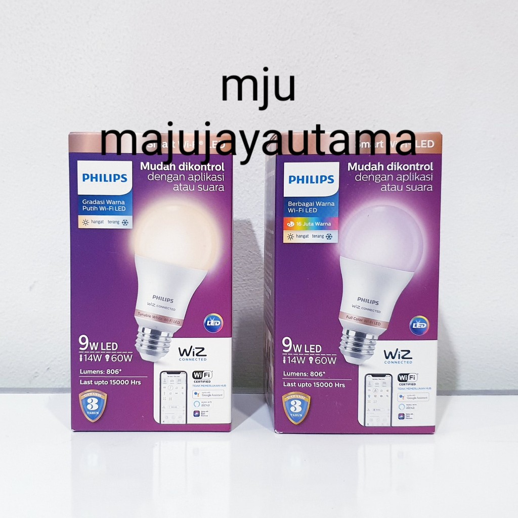 Lampu led philips smart wifi led 9 watt