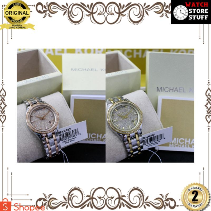 JAM TANGAN PRIA WANITA | RANTAI | KULIT | KARET | MURAH | WANITA | MICHAEL KORS 6481 6482 ORIGINAL