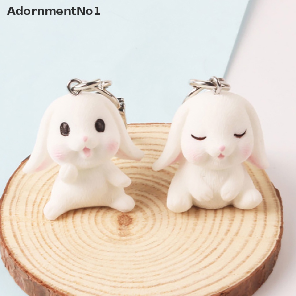 [AdornmentNo1] Cartoon Rabbit key Chain INS Girl Cute Car Key Chain Student Bag Pendant [new]