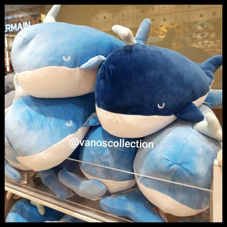 miniso whale stuffed toy