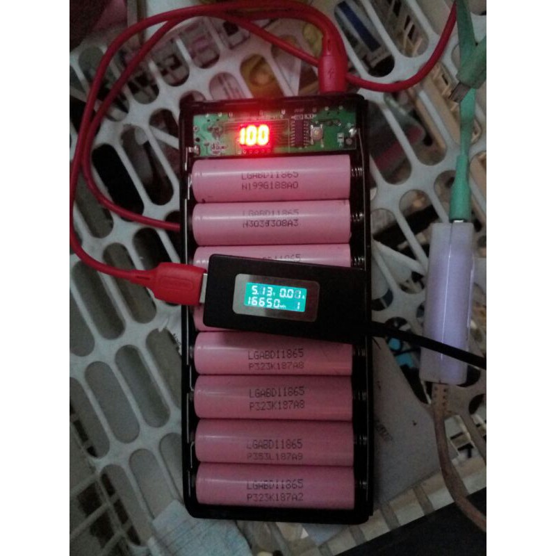 powerbank rakitan 8 baterai, powerbank real kapasitas, bukan robot