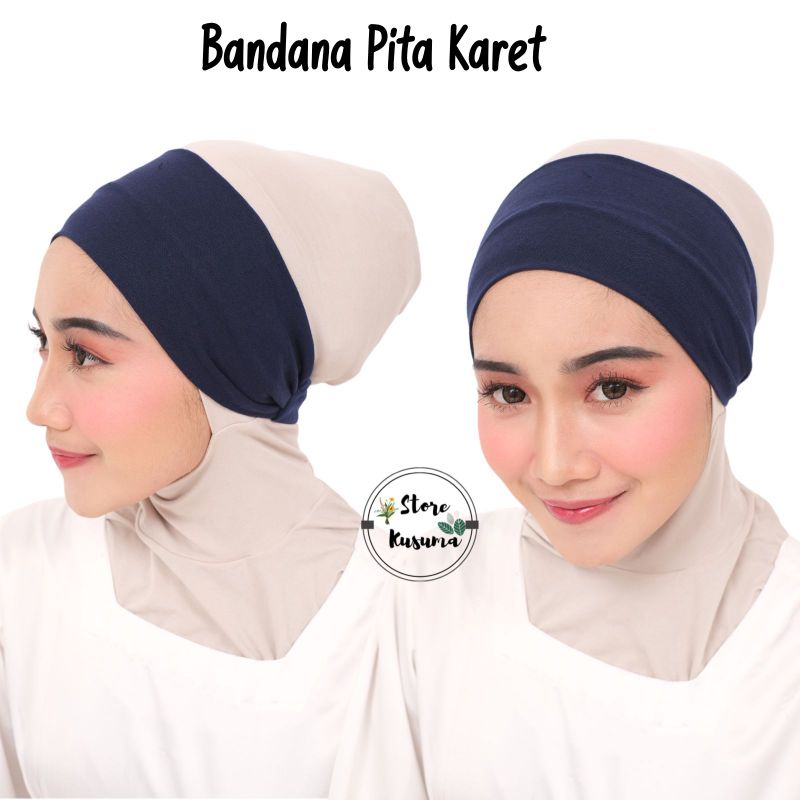 Bandana Kaos Karet / Ciput Kaos Bandana Pita Karet