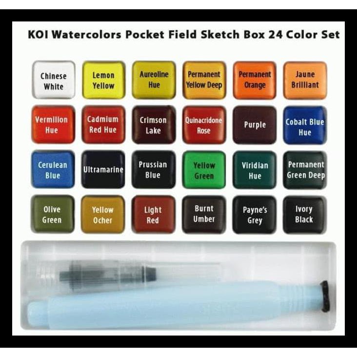 

Hot Product Sakura Koi Water Colors Pocket Field Sketch Box 24 Warna Terjamin