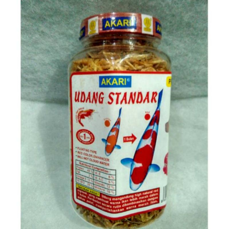 Makanan ikan AKARI AA UDANG STANDAR 130GR