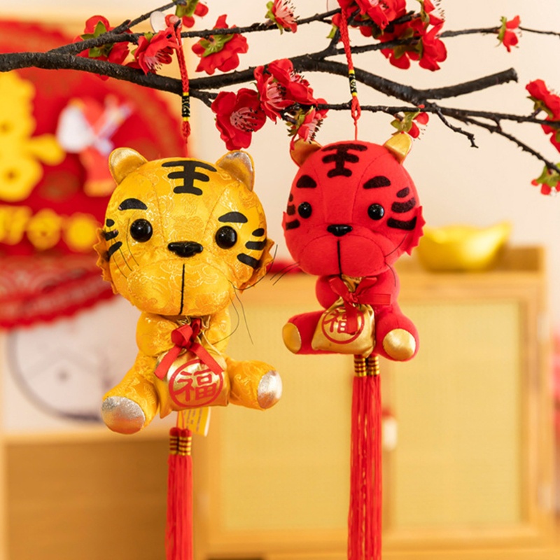 Mary Plush Tiger Mainan Boneka Maskot Harimau Untuk Boneka Good Luck Ornamen Anak Pres