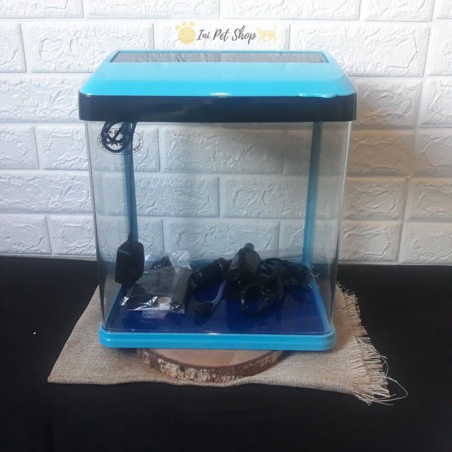 AQUARIUM MINI SOBO T 820 F PAKET BERIKUT POMPA AQUARIUM SOBO