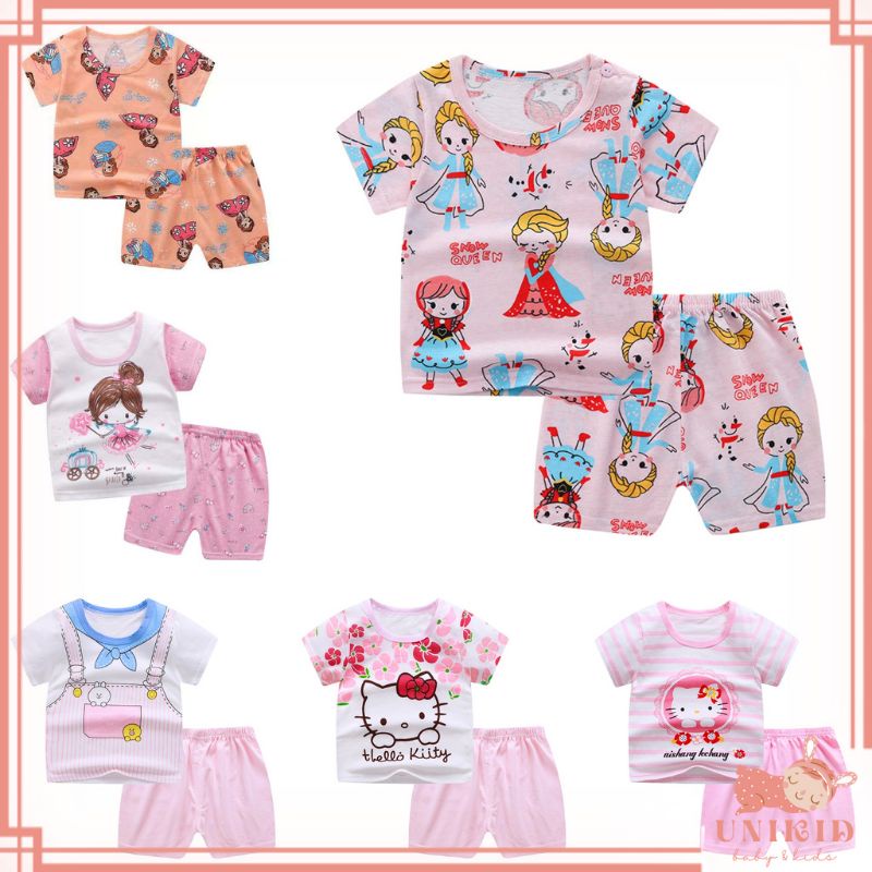 UNIKID BAJU BAYI PEREMPUAN BAJU ANAK IMPORT HIGH QUALITY BAJU ANAK PEREMPUAN BAJU TIDUR ANAK PEREMPUAN PIYAMA BAYI PEREMPUAN