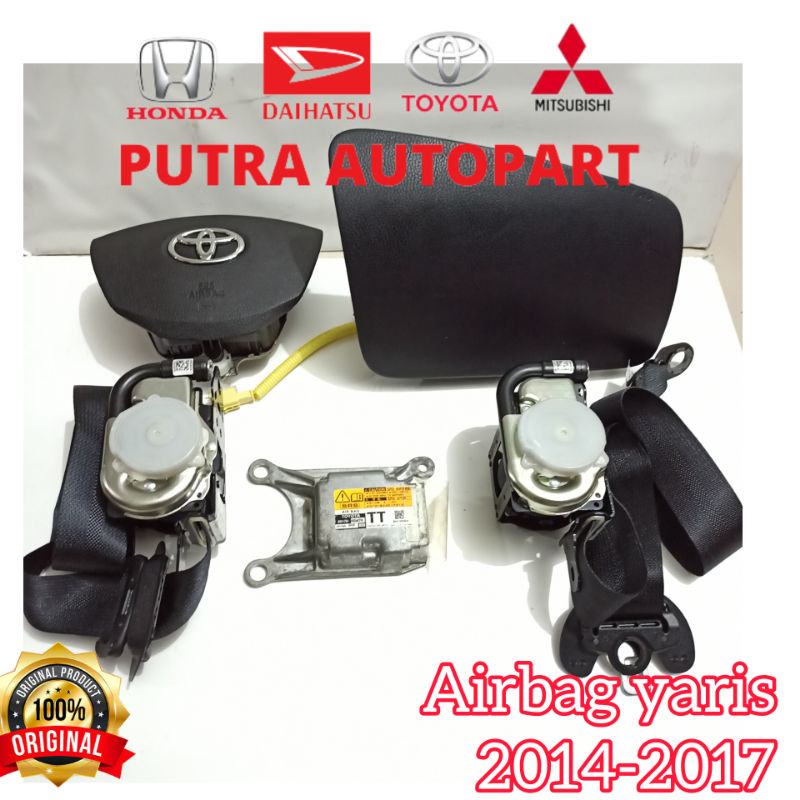 airbag air bag yaris komplit 2014 2015 2016 2017 original