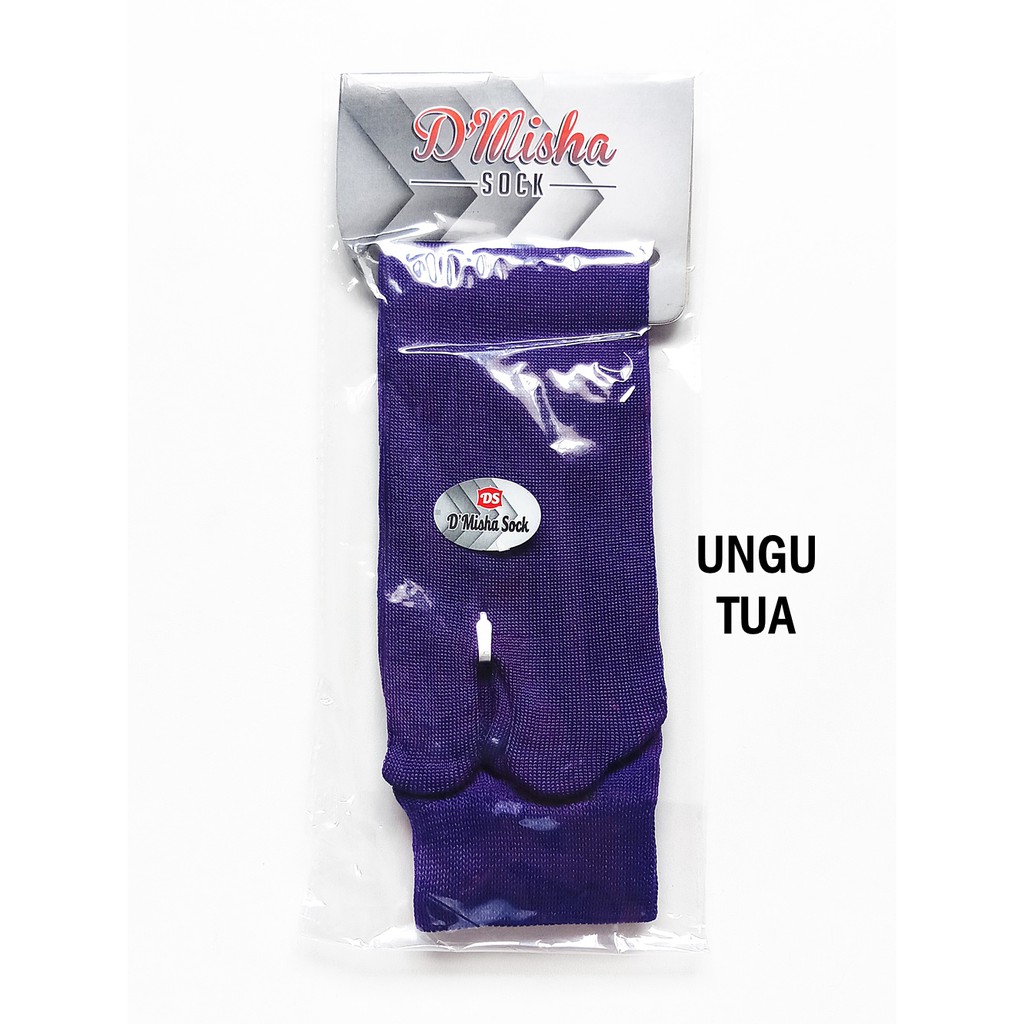 Kaos Kaki Jempol Muslimah Polos Banyak Warna-Ungu Tua