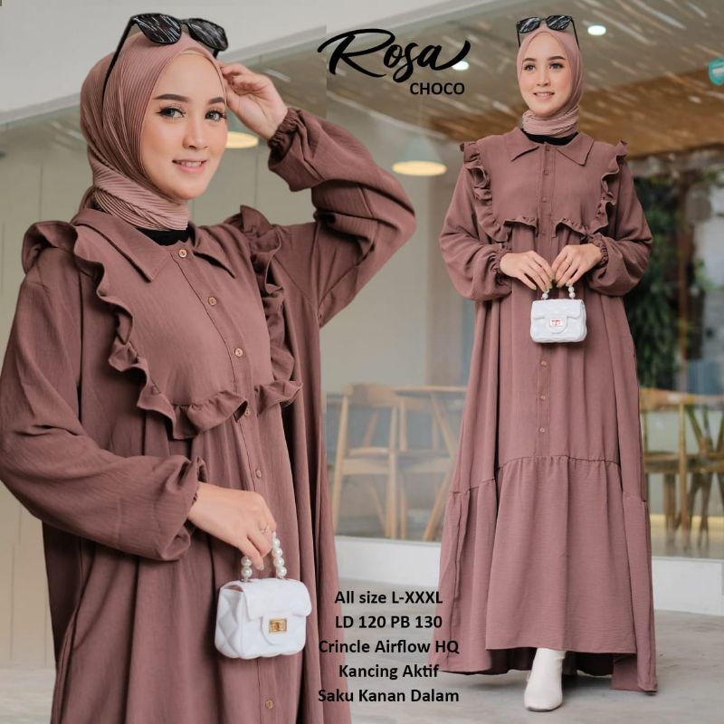 GAMIS JUMBO LD 120 ROSSA MAXY BAHAN CRINKLE