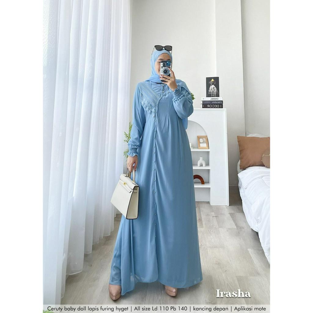 GAMIS PESTA CASUAL MOTE IRASHA