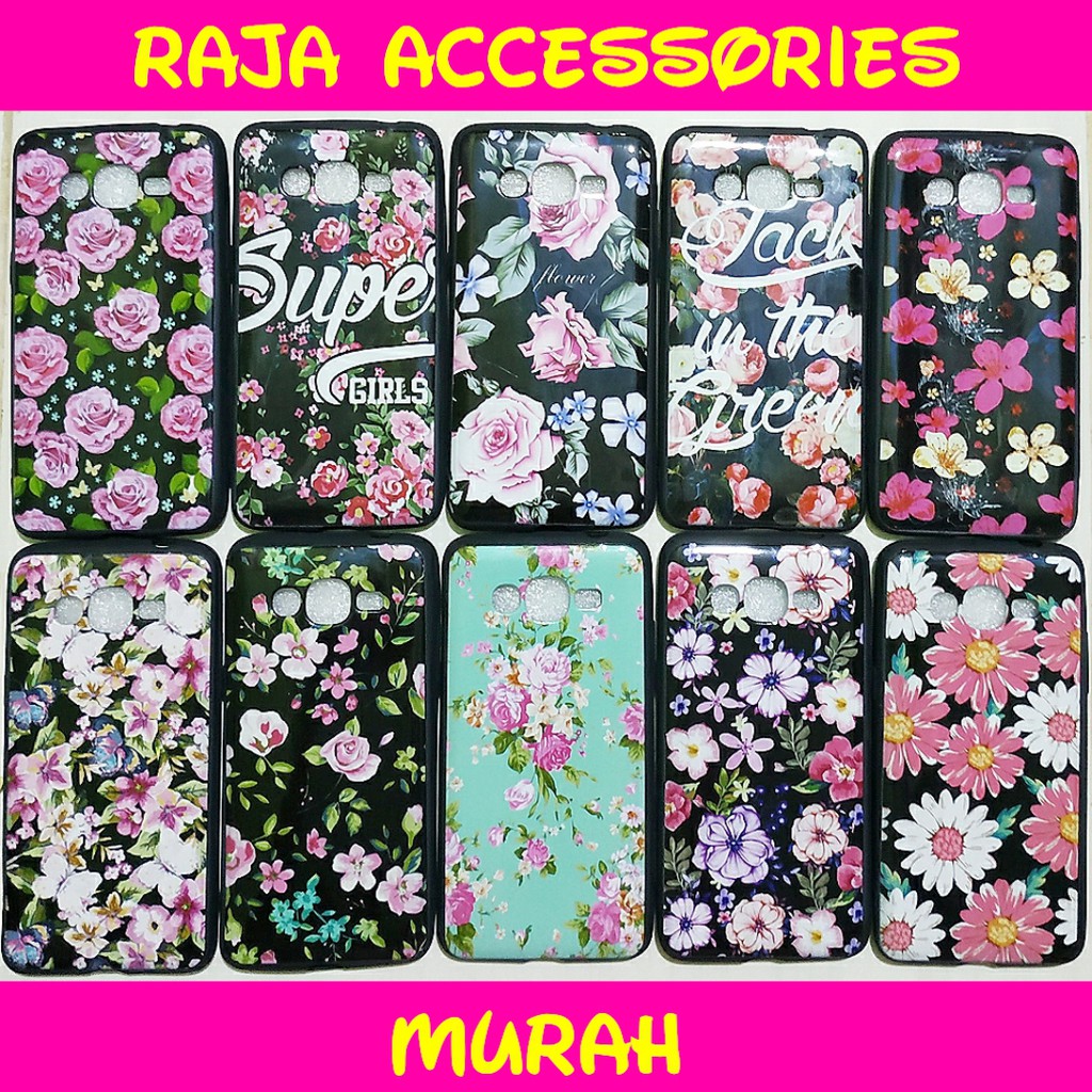 SOFTCASE KARAKTER BUNGA FLOWER REDMI NOTE 3 4X NOTE 4X 6A NOTE 5A REDMI 5 PLUS OPPO A57 A39