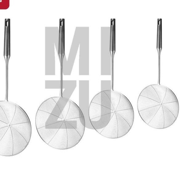 ♀ UNIAGERU Serokan Gorengan Tanpa Sambungan Tirisan Strainer Stainless - 13.5CM ♞