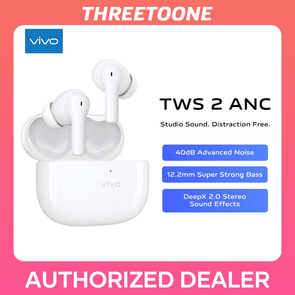 vivo TWS ANC / TWS 2E Bluetooth Earphonevivo TWS 2e | 12.2mm Super Strong Bass | 30-hour Ultra Long Battery Life