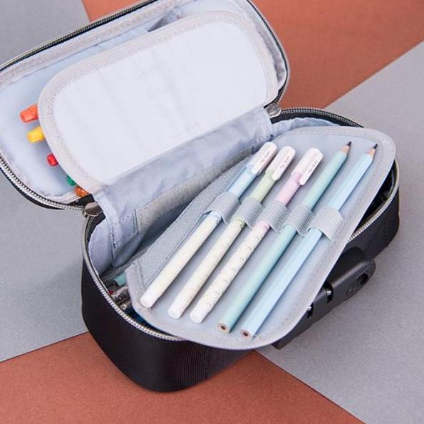 Tempat Wadah Pensil Pulpen Anak Laki Perempuan Sekolah SD SMA Kuliah Anti Air Desain Mewah