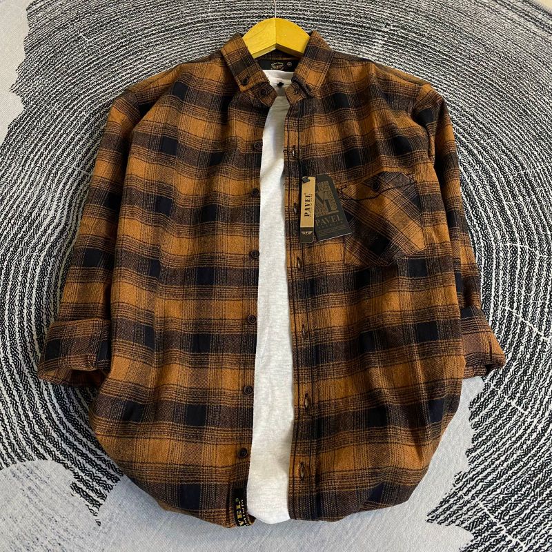 Kemeja flanel outfit premium/kemeja distro/kemeja kasual lengan panjang/kemeja pria wanita/kemeja ei