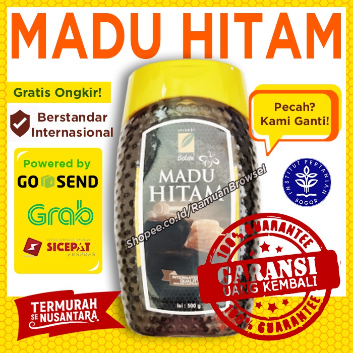 

Madu Hitam 500gram Serambi Botani