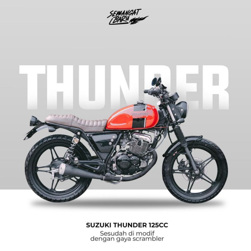 PAKET JAPSTYLE KHUSUS THUNDER 125 FULLSET LENGKAP SEMOTOR KUALITAS THE BEST.