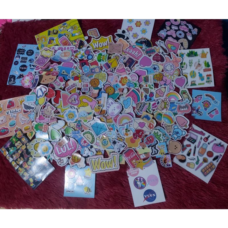 Sticker Random | stiker murah | Stiker Glossy | stiker aestetic hp laptop