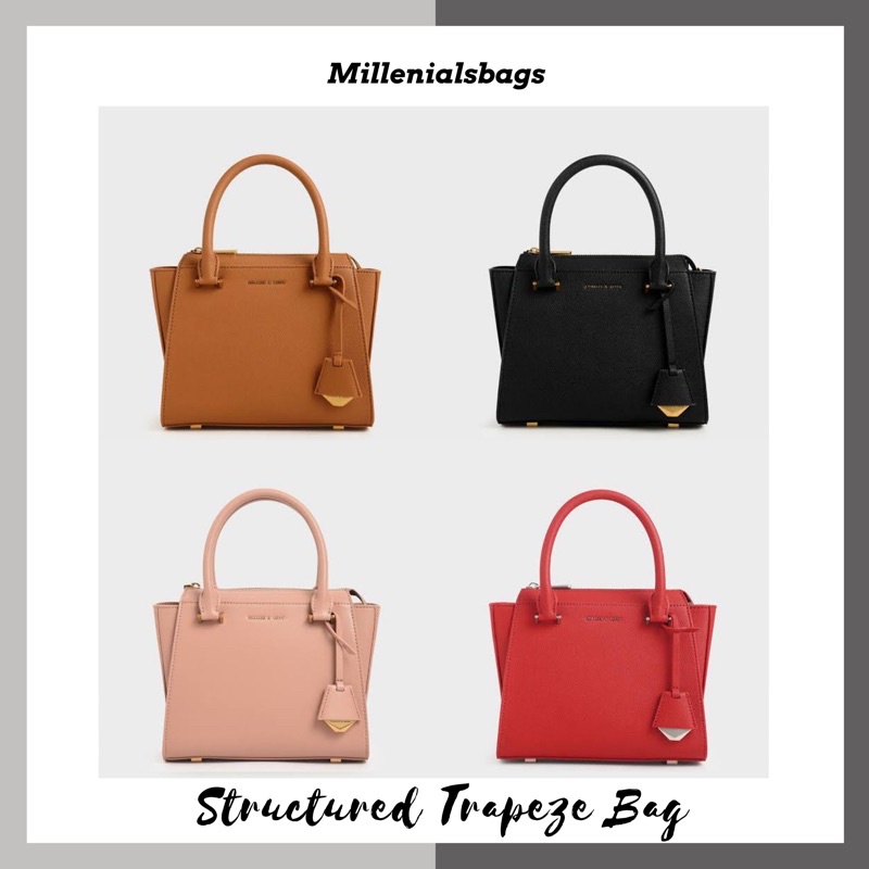 Cnk structured trapeze bag