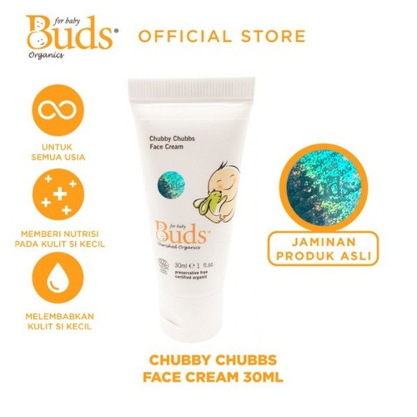 Buds Cherished Organics Chubby Chubbs Baby Face Cream 30ml