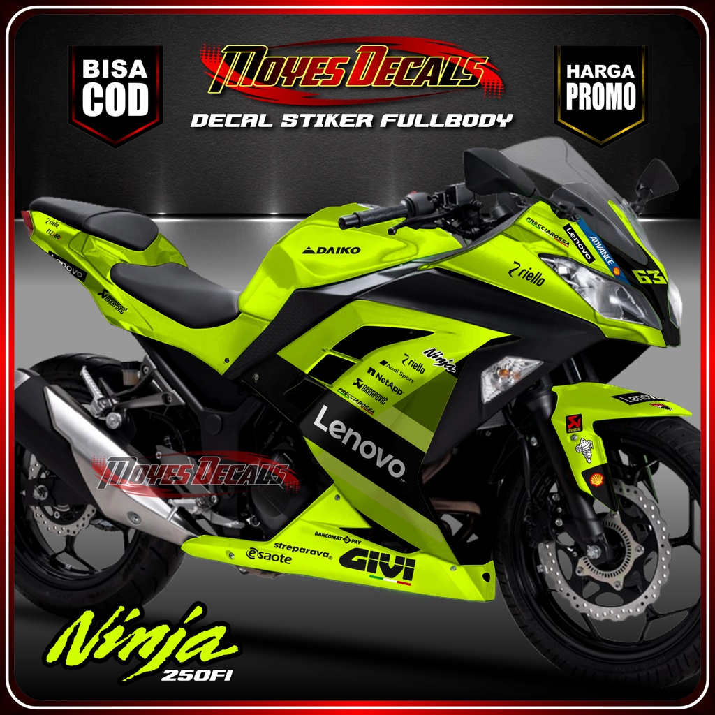 decal ninja fi 250 ducati stabilo