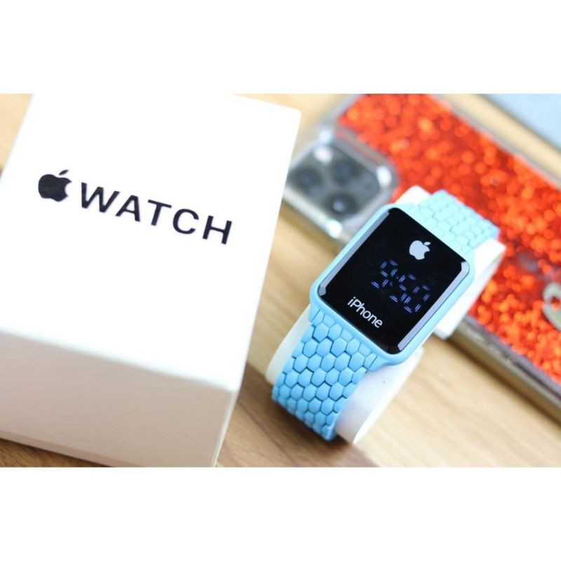 Jam Tangan Wanita Iphone Led Bercahaya/Jam Tangan Terlaris/Terbagus Jam Tangan Wanita