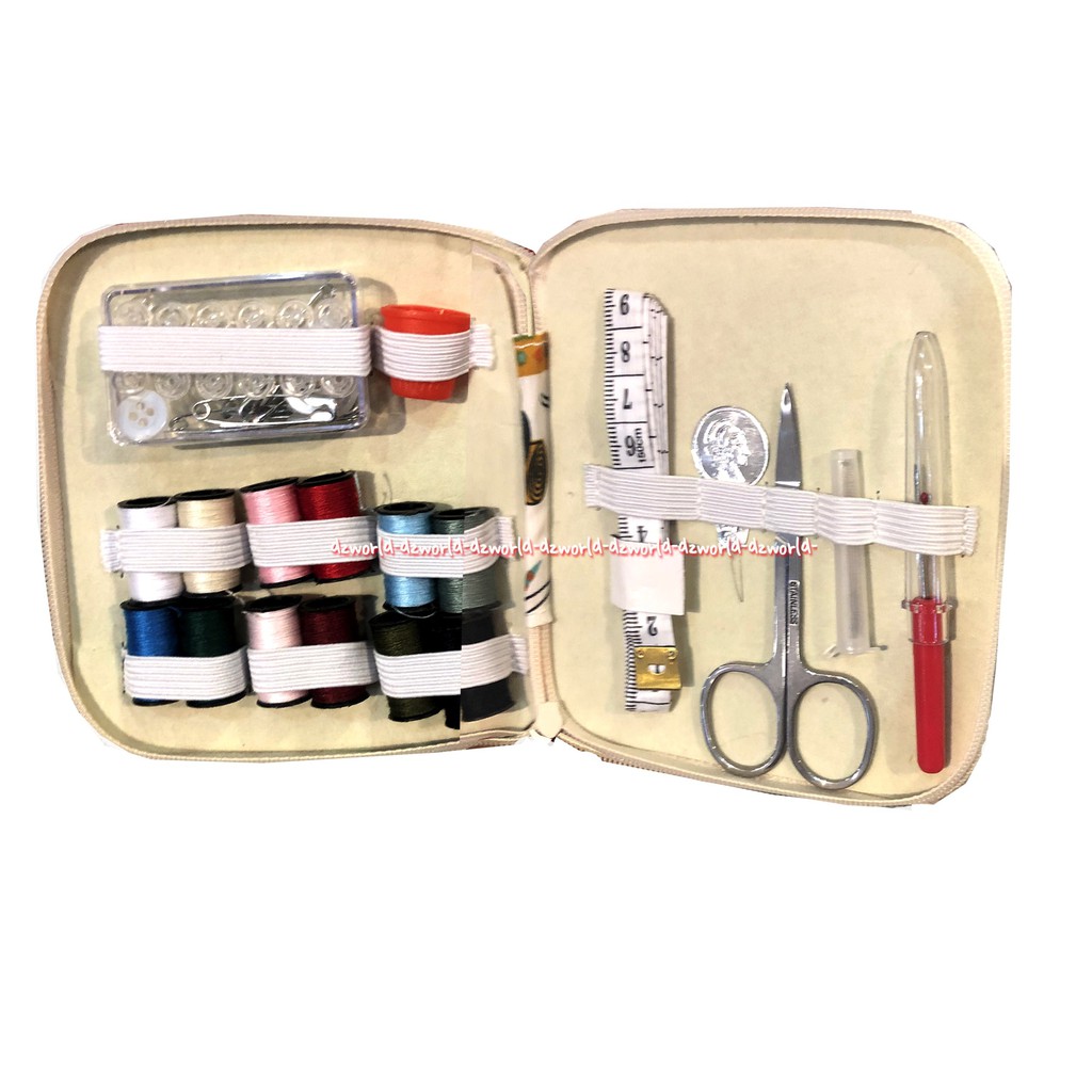 Sewing Kit Wallet Travelling Peralatan Benang Menjahit Dengan Dompet