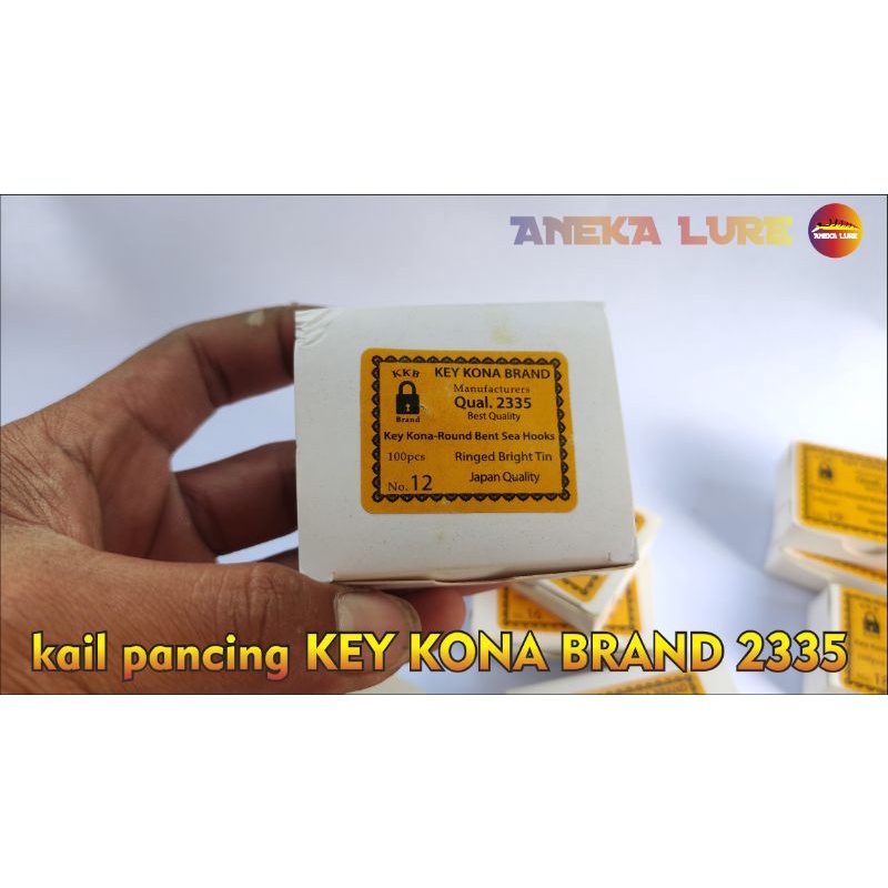 kail pancing key kona brand KKB Silver berlubang 100pcs/kotak