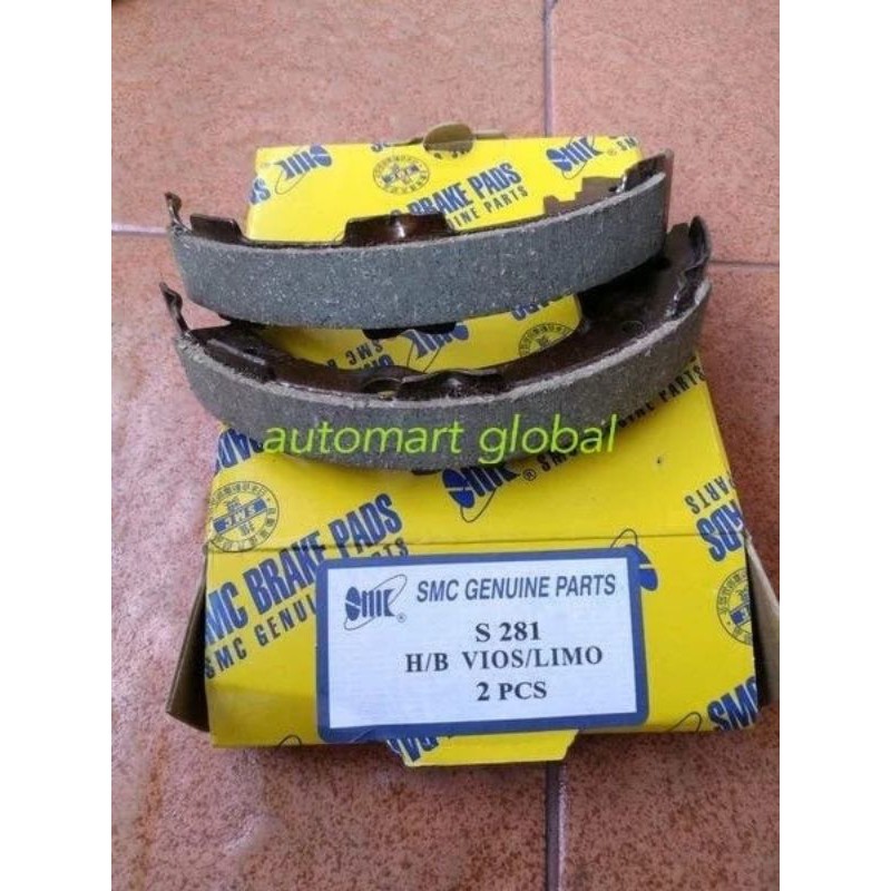 hand brake shoe kampas ren tangan vios altis limo per 2 keping