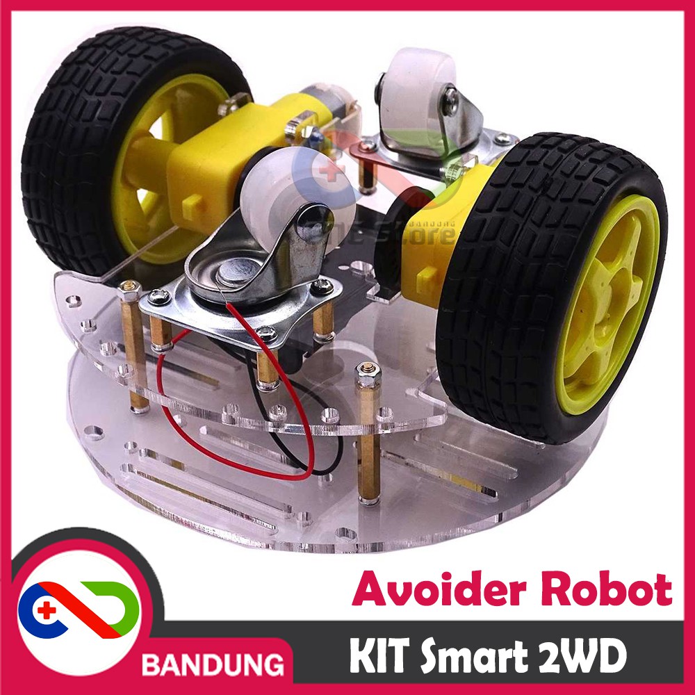 KIT SMART CAR CHASSIS CHASIS 2WD SUMO ROBOT OBSTACLE AVOIDANCE DIY