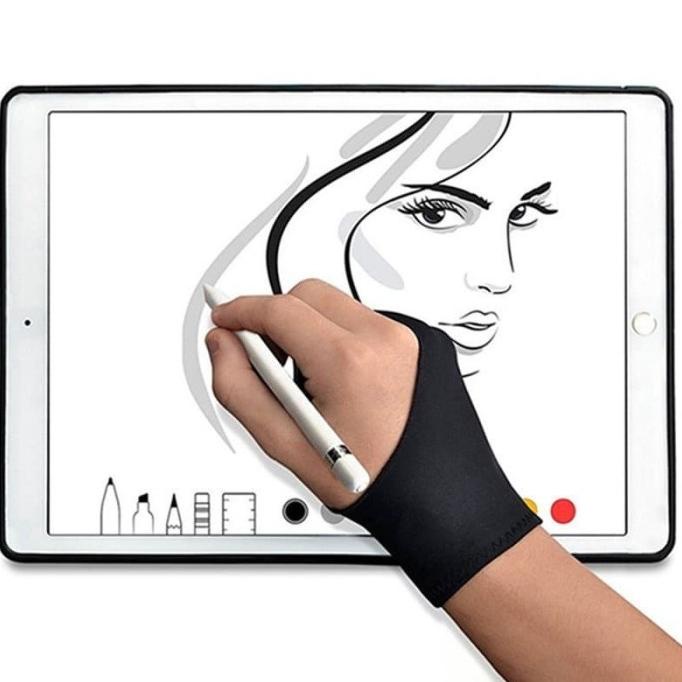 Sarung Tangan Gambar  Sarung tangan viral Drawing Glove Tablet Untuk Pen Tablet Huion Veikk Wacom Art Desain Sketsa