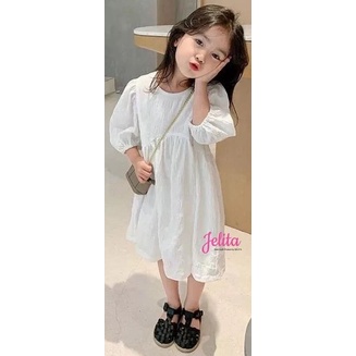 Nada Midi Dress Kids Katun Rayon Premium / Dress Anak Perempuan 8-12Tahun