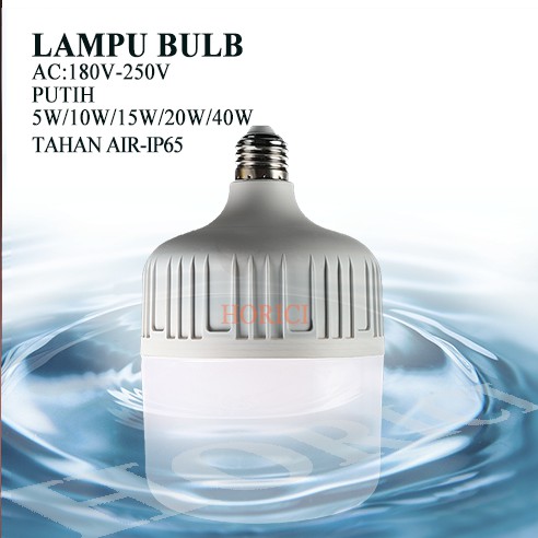 MURAH GROSIR LAMPU LED BOLA 85V-265V ADAPTOR 5W 10W 15W 20W 40W E27 Lampu LED Bohlam