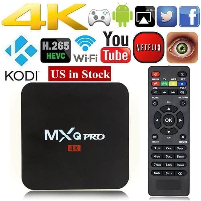 Android TV BOX MXQ-Pro 4K Smart TV Box Media Player fleco