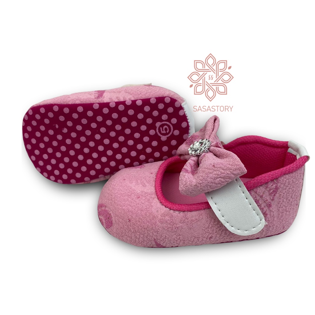 SEPATU BAYI BABY PREWALKER PITA ANAK PEREMPUAN 0-12 BULAN FP23