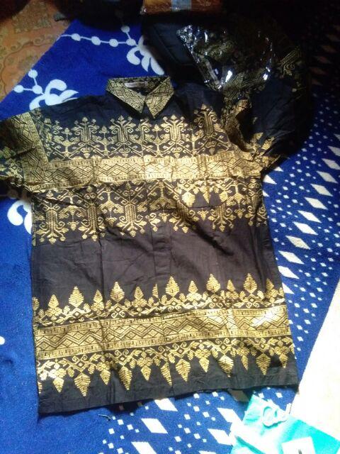 Jumbo Kemeja Batik Pria Anjani Gold Silver Bk Batik Hrb026 Kenongo Kemeja Baju Batik Silver