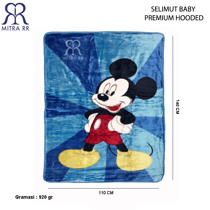 Selimut Bayi Premium Double Fleece Bulu Halus Ukuran 110x140