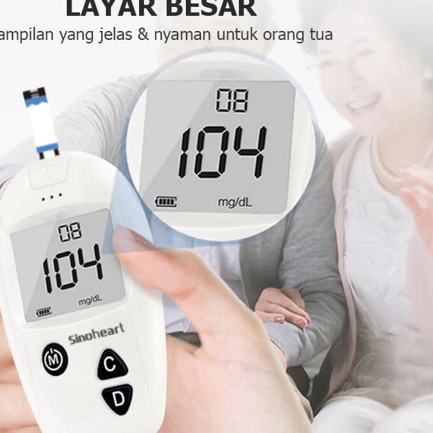 ➪ Alat Cek Gula Darah | Alat Ukur Gula Darah Sinocare Safe-Accu ◊