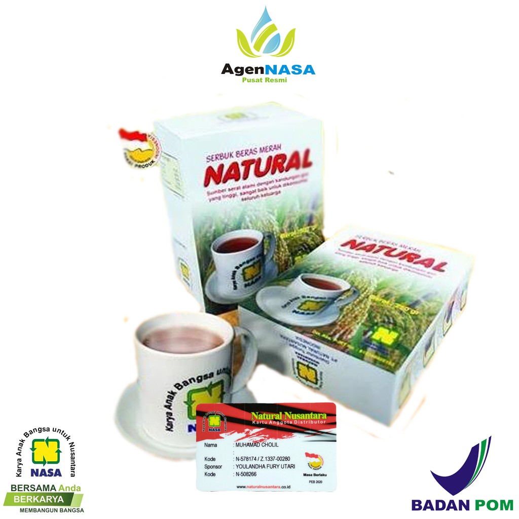 

Serbuk Beras Merah 250gr Asli Original Nasa / Agen Nasa Pusat Resmi
