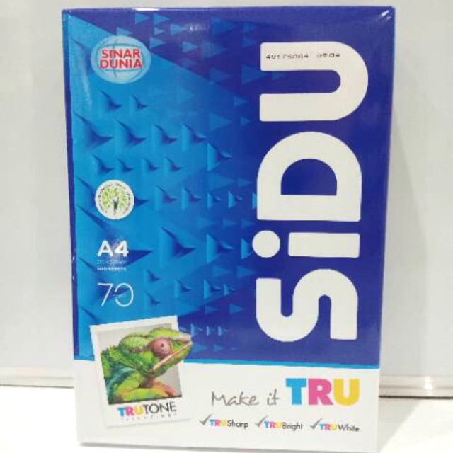 

KERTAS HVS PUTIH SIDU 70 GSM A4