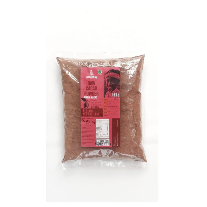 Timurasa Raw Cacao Powder 500gr - Bubuk Kakao Mentah 500gr