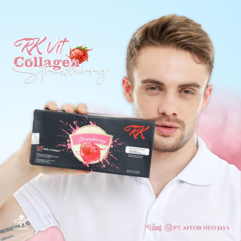 RK glow| RK Vit Collagen strawberry| susu sehat colagen